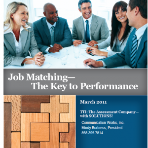 Job Matching- The Key to Performance